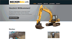 Desktop Screenshot of beckerbau.info